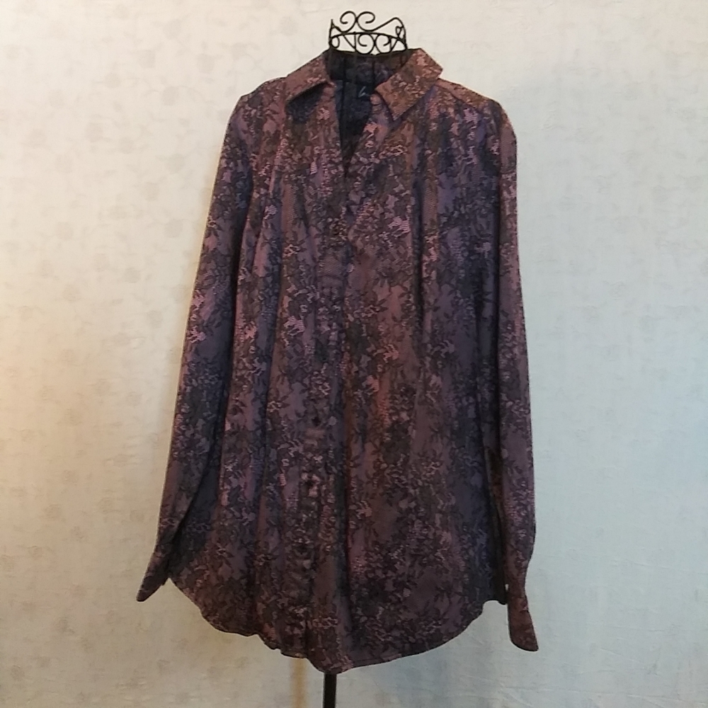 Lane Bryant button up top